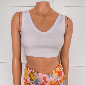 Wild Fable, Light Pale Blue Cropped Tank, Women’s Size Small
